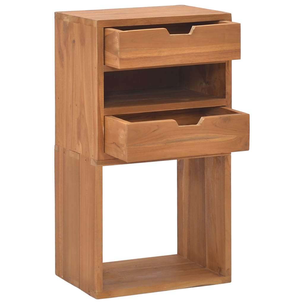 vidaXL Beistellschrank 40x30x76 cm Teak Massivholz