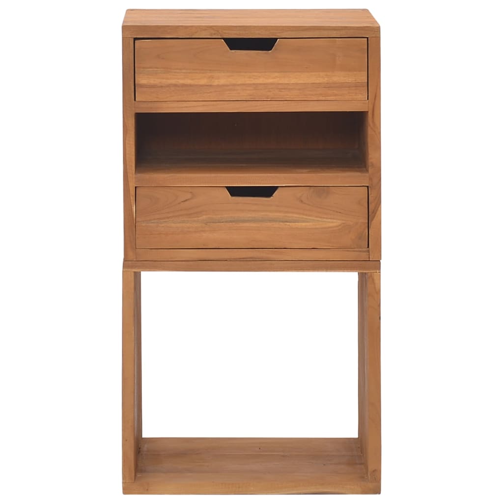 vidaXL Beistellschrank 40x30x76 cm Teak Massivholz