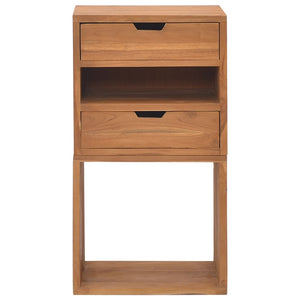 vidaXL Beistellschrank 40x30x76 cm Teak Massivholz