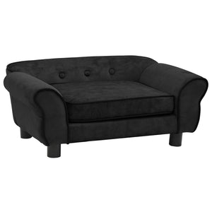 Hundesofa Schwarz 72x45x30 cm Plüsch Stilecasa