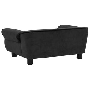 Hundesofa Schwarz 72x45x30 cm Plüsch Stilecasa