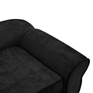 Hundesofa Schwarz 72x45x30 cm Plüsch Stilecasa