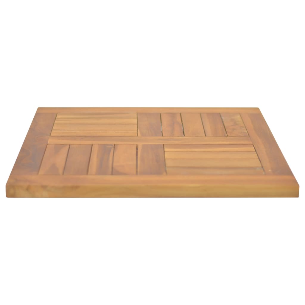 vidaXL Tischplatte Quadratisch 50x50x2,5 cm Massivholz Teak