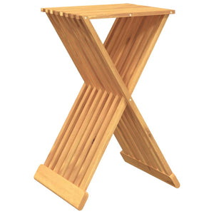 vidaXL Klapphocker 40x32,5x70 cm Massivholz Teak