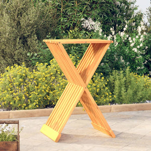 vidaXL Klapphocker 40x32,5x70 cm Massivholz Teak