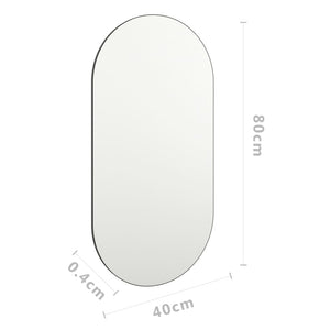 vidaXL Spiegel 80x40 cm Glas