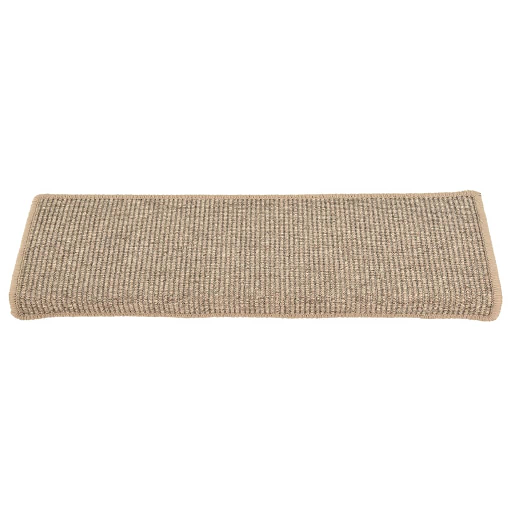 vidaXL Stufenmatten Selbstklebend 15 Stk. Dunkelbeige 65x21x4 cm