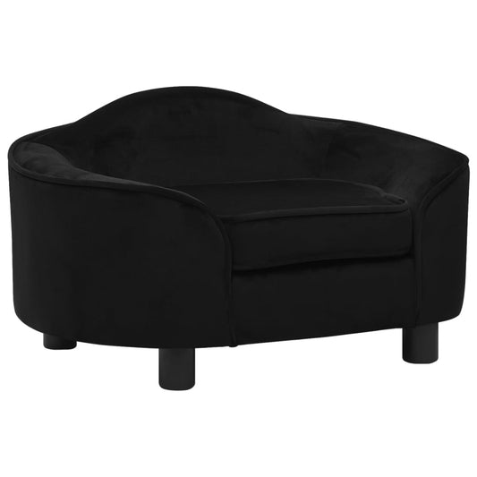 Hundesofa Schwarz 67x47x36 cm Plüsch