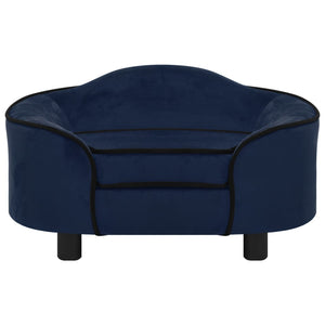 Hundesofa Blau 67x47x36 cm Plüsch