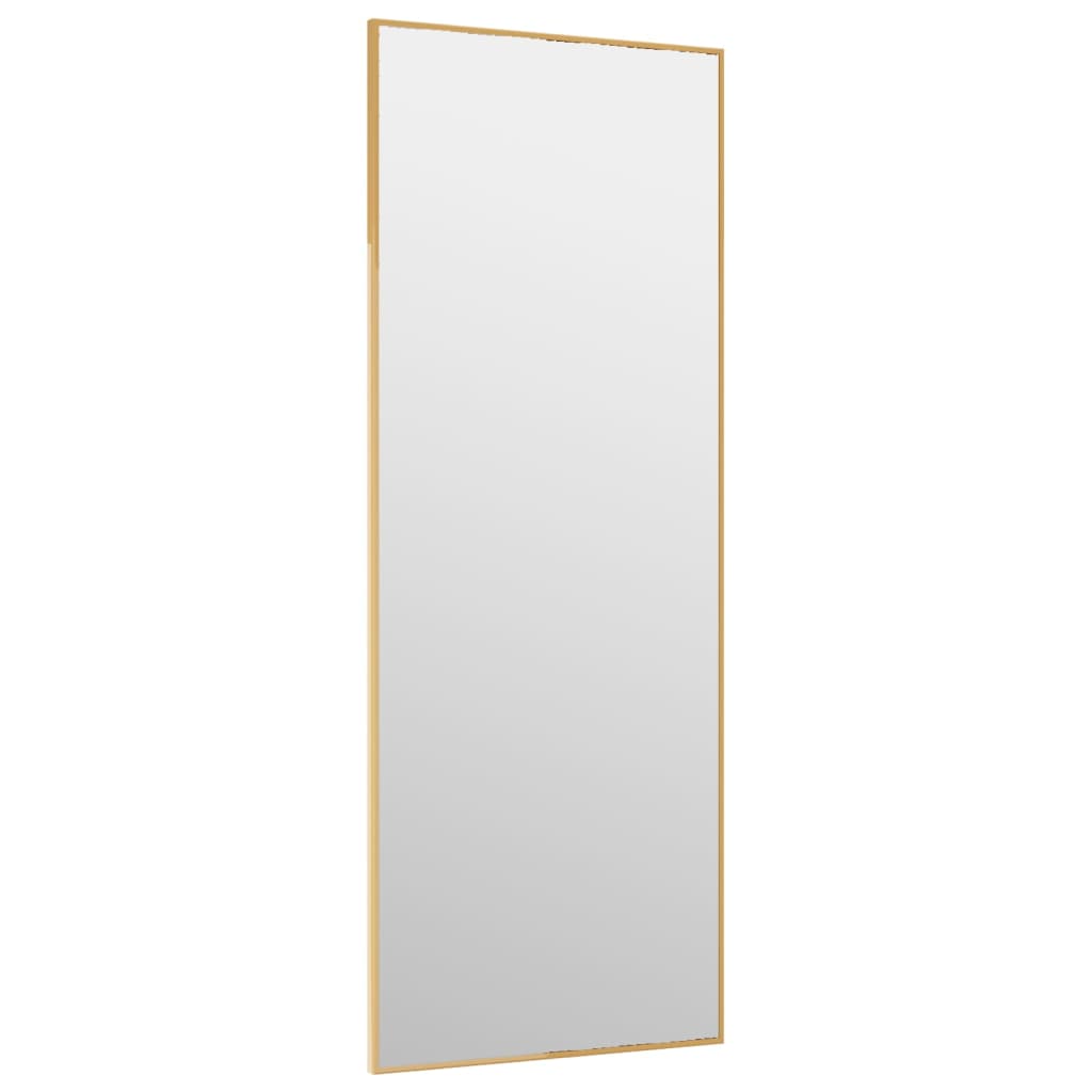 vidaXL Türspiegel Golden 30x80 cm Glas und Aluminium