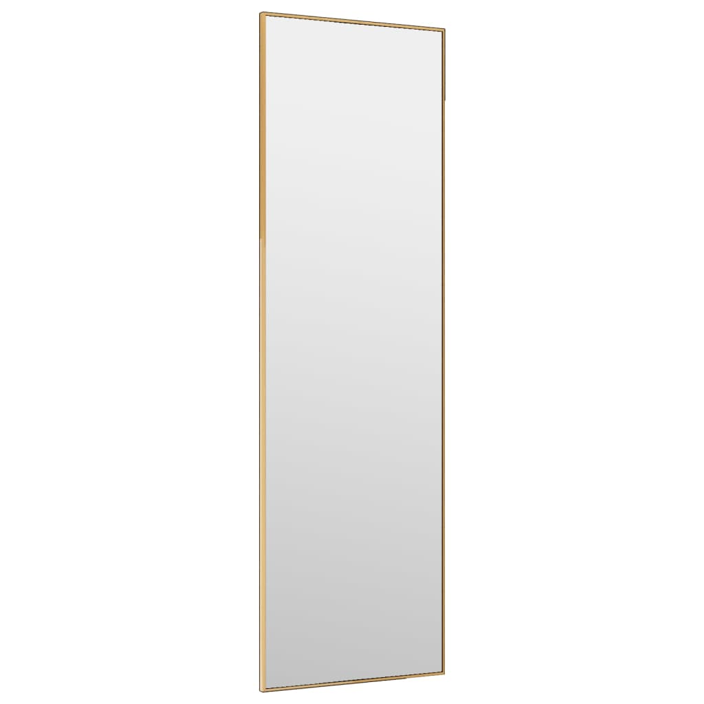 vidaXL Türspiegel Golden 30x100 cm Glas und Aluminium