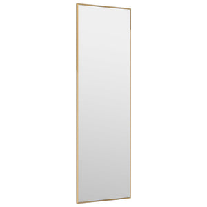 vidaXL Türspiegel Golden 30x100 cm Glas und Aluminium