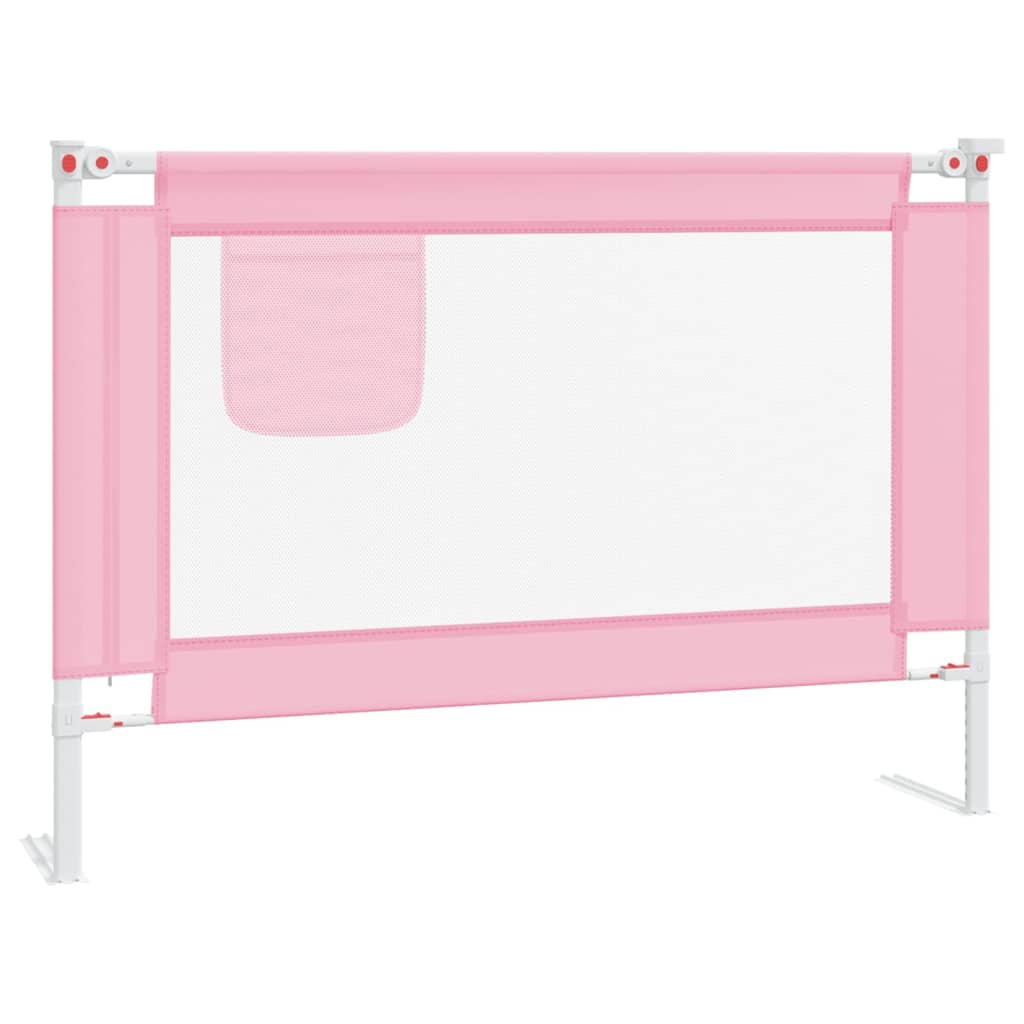 Kleinkind-Bettschutzgitter Rosa 90x25 cm Stoff Stilecasa