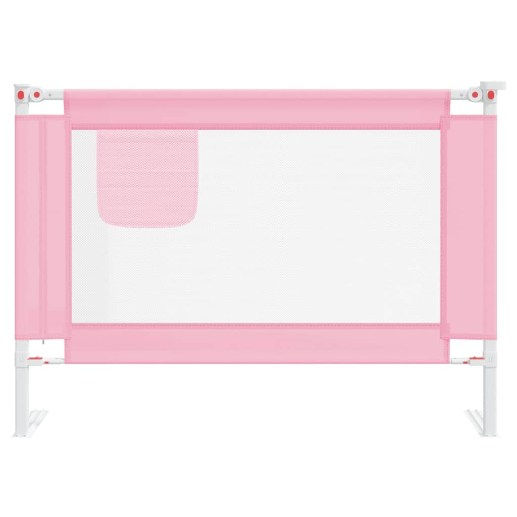 Kleinkind-Bettschutzgitter Rosa 90x25 cm Stoff Stilecasa