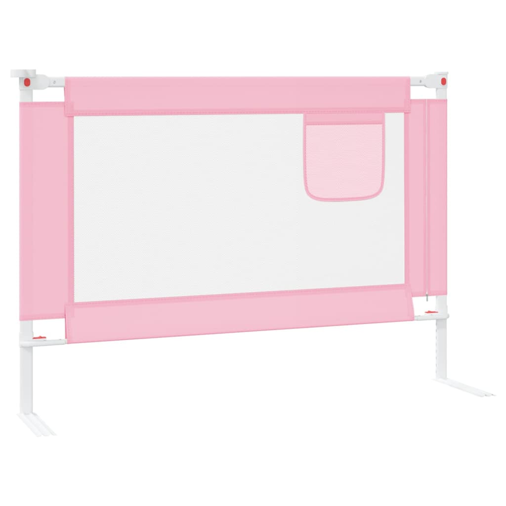 Kleinkind-Bettschutzgitter Rosa 90x25 cm Stoff Stilecasa