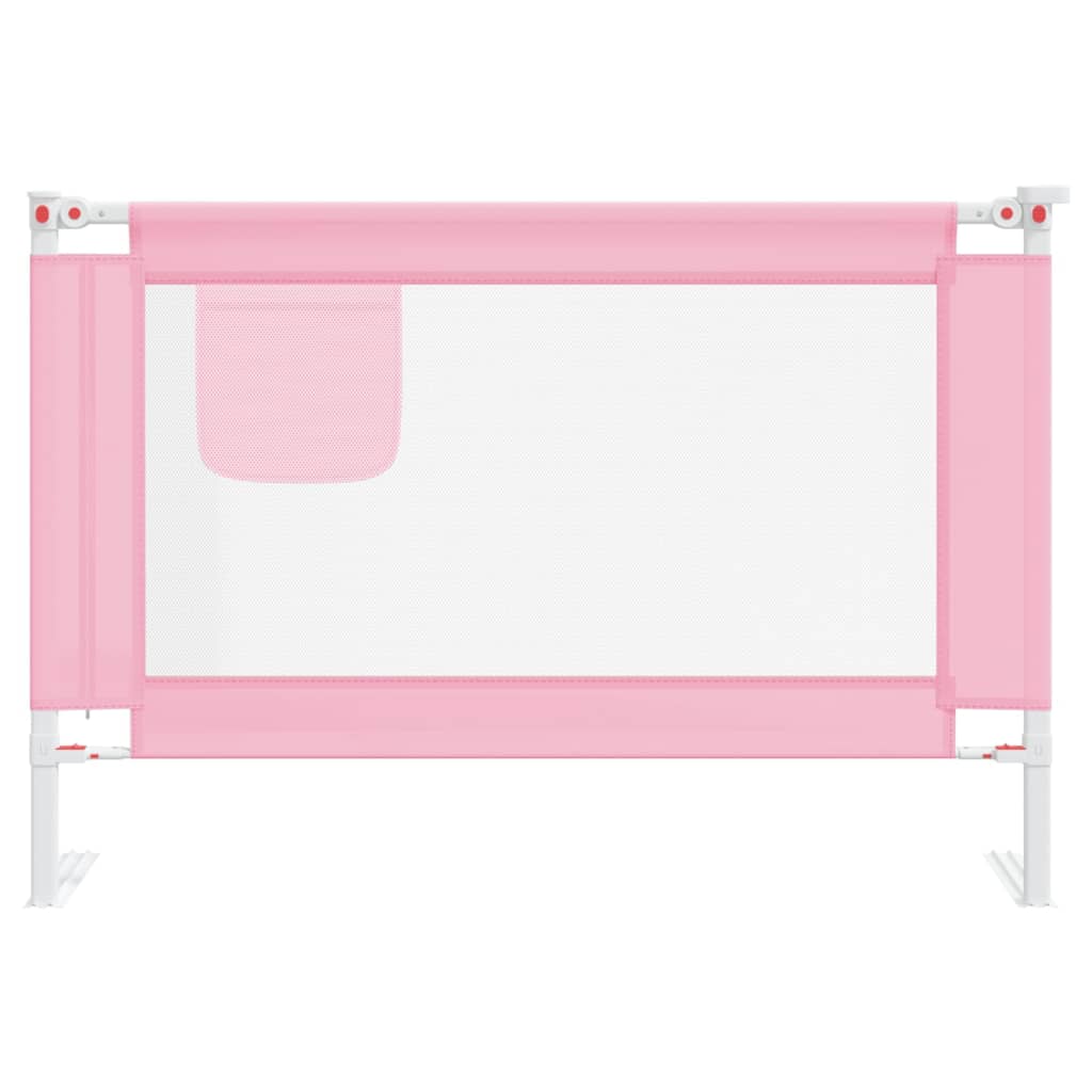 Kleinkind-Bettschutzgitter Rosa 100x25 cm Stoff