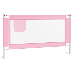 Kleinkind-Bettschutzgitter Rosa 140x25 cm Stoff