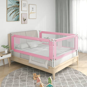 Kleinkind-Bettschutzgitter Rosa 140x25 cm Stoff