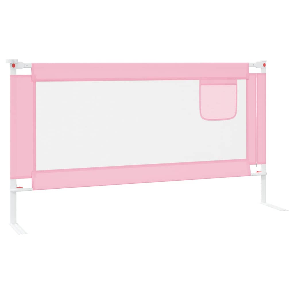 Kleinkind-Bettschutzgitter Rosa 160x25 cm Stoff Stilecasa