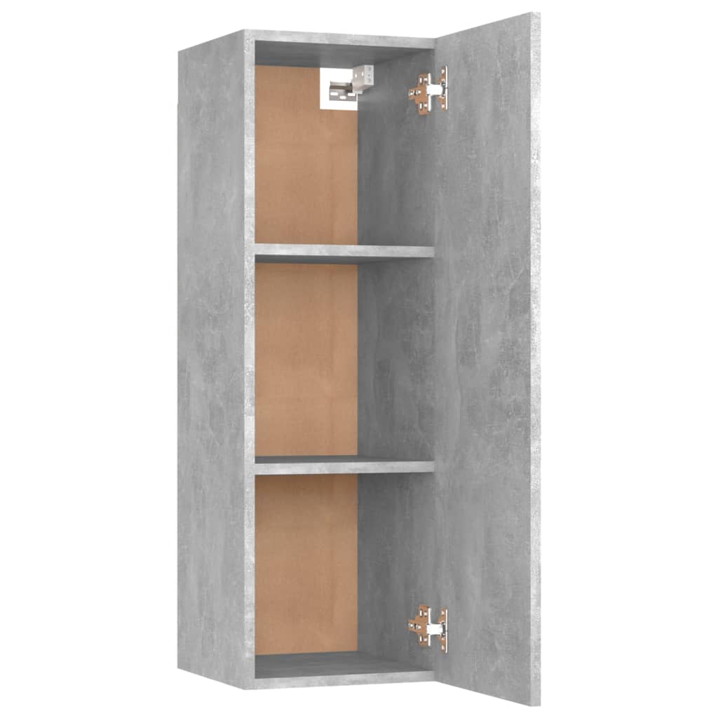 TV-Schrank Betongrau 30,5x30x90 cm Holzwerkstoff Stilecasa