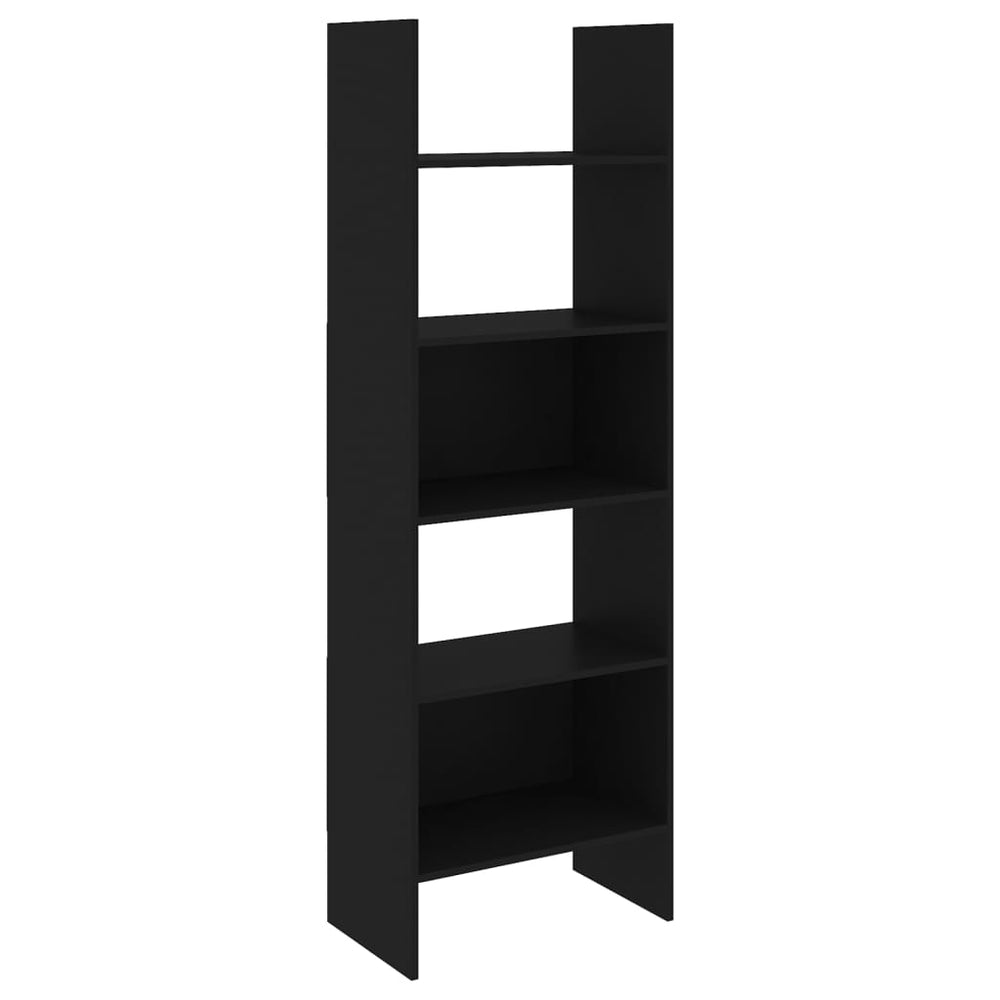 Bücherregal Schwarz 60x35x180 cm Holzwerkstoff Stilecasa