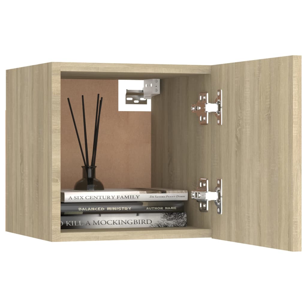 vidaXL TV-Wandschrank Sonoma-Eiche 30,5x30x30 cm