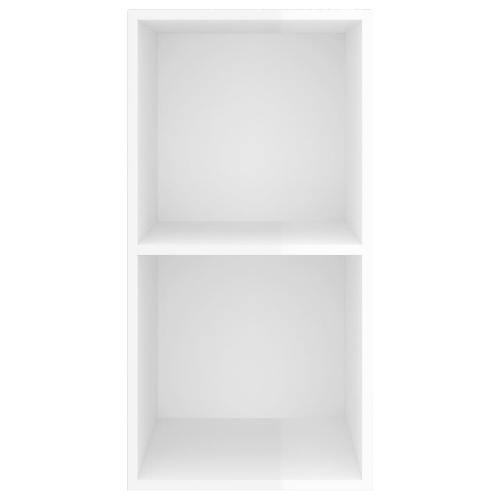 vidaXL TV-Wandschrank Hochglanz-Weiß 37x37x72 cm Holzwerkstoff