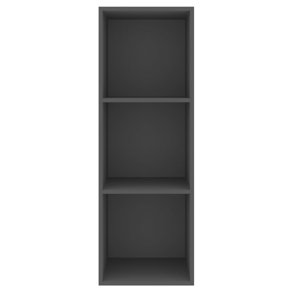 vidaXL TV-Wandschrank Grau 37x37x107 cm Holzwerkstoff