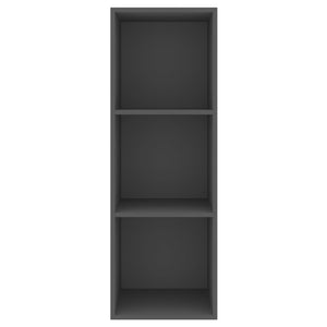 vidaXL TV-Wandschrank Grau 37x37x107 cm Holzwerkstoff