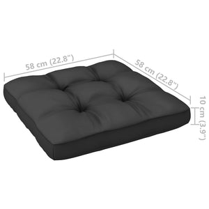 vidaXL Gartensofa 2-Sitzer mit Kissen Kiefer Massivholz Weiß