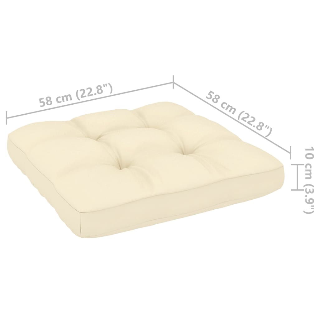 vidaXL Gartensofa 2-Sitzer mit Kissen Honigbraun Massivholz Kiefer