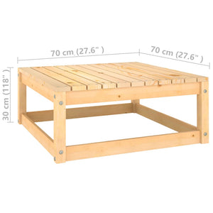 vidaXL 2-tlg. Garten-Lounge-Set mit Kissen Kiefer Massivholz