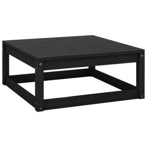 vidaXL 2-tlg. Garten-Lounge-Set mit Kissen Schwarz Kiefer Massivholz