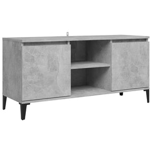 vidaXL TV-Schrank mit Metallbeinen Betongrau 103,5x35x50 cm