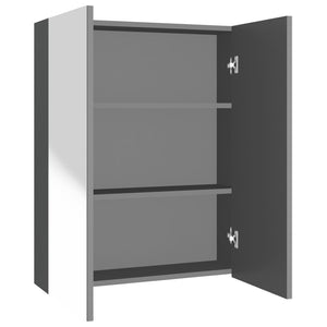 vidaXL Bad-Spiegelschrank 60x15x75 cm MDF Anthrazit