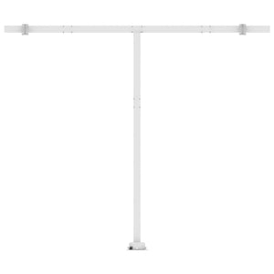 vidaXL Standmarkise Manuell Einziehbar 300x250 cm Blau/Weiß