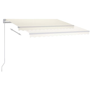 vidaXL Standmarkise Manuell Einziehbar 300x250 cm Creme