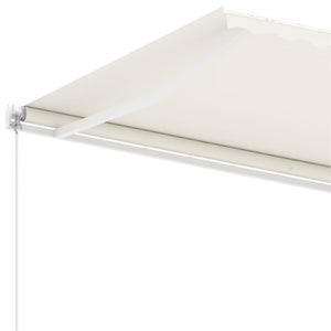 vidaXL Standmarkise Manuell Einziehbar 300x250 cm Creme