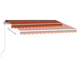 vidaXL Standmarkise Manuell Einziehbar 300x250 cm Orange/Braun