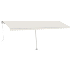 Standmarkise Manuell Einziehbar 600x300 cm Creme Stilecasa