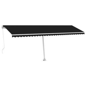 vidaXL Standmarkise Manuell Einziehbar 600x300 cm Anthrazit