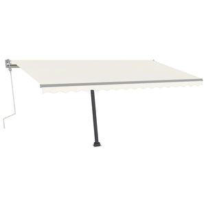 Standmarkise Manuell Einziehbar 400x300 cm Creme Stilecasa