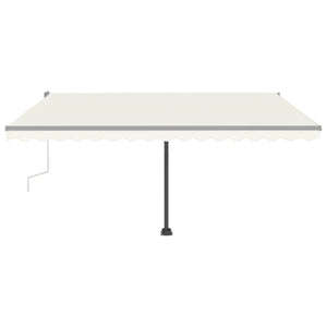 Standmarkise Manuell Einziehbar 400x300 cm Creme Stilecasa