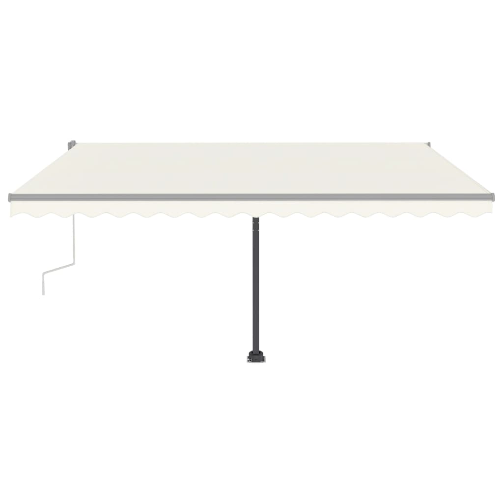 Standmarkise Manuell Einziehbar 400x350 cm Creme Stilecasa