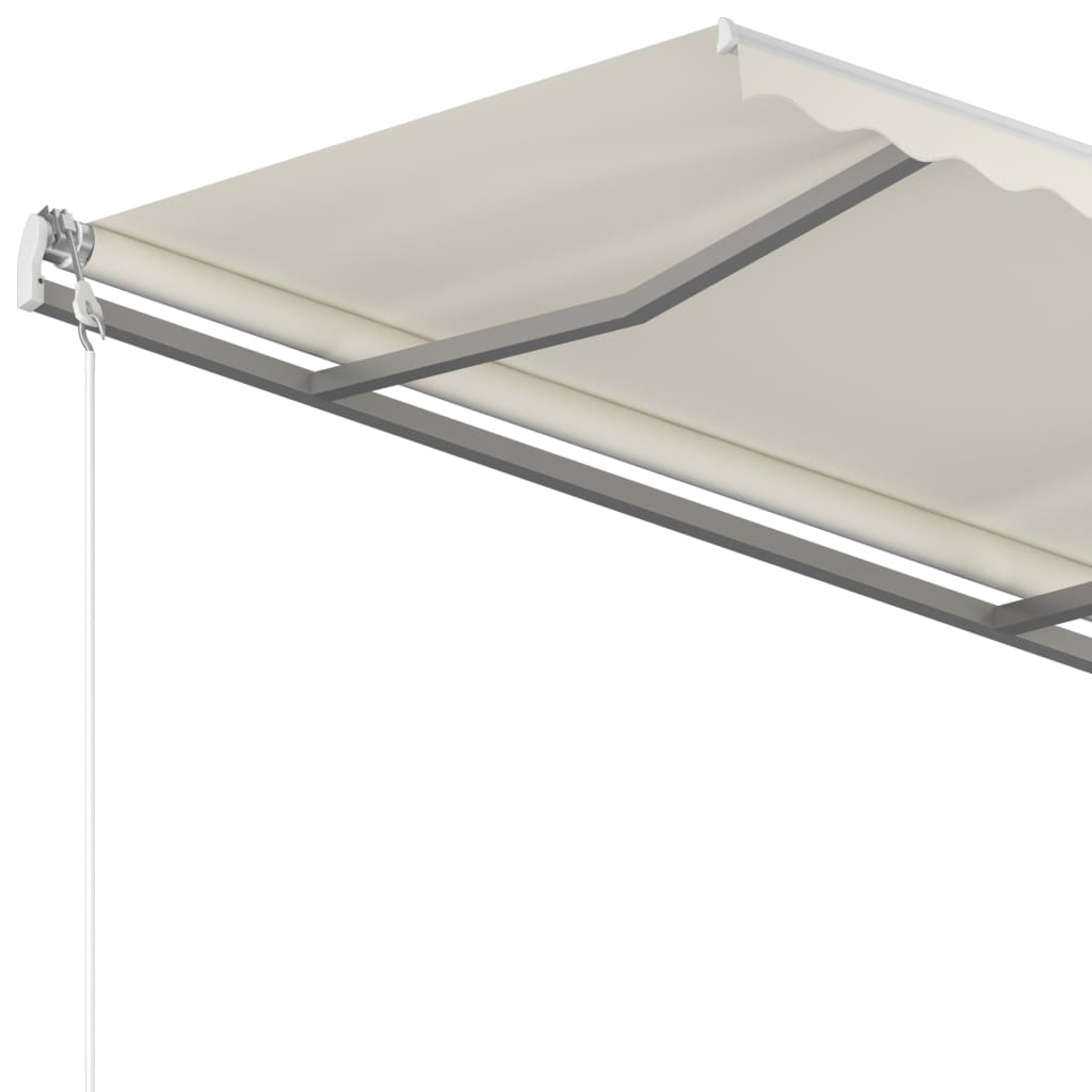 Standmarkise Manuell Einziehbar 400x350 cm Creme Stilecasa