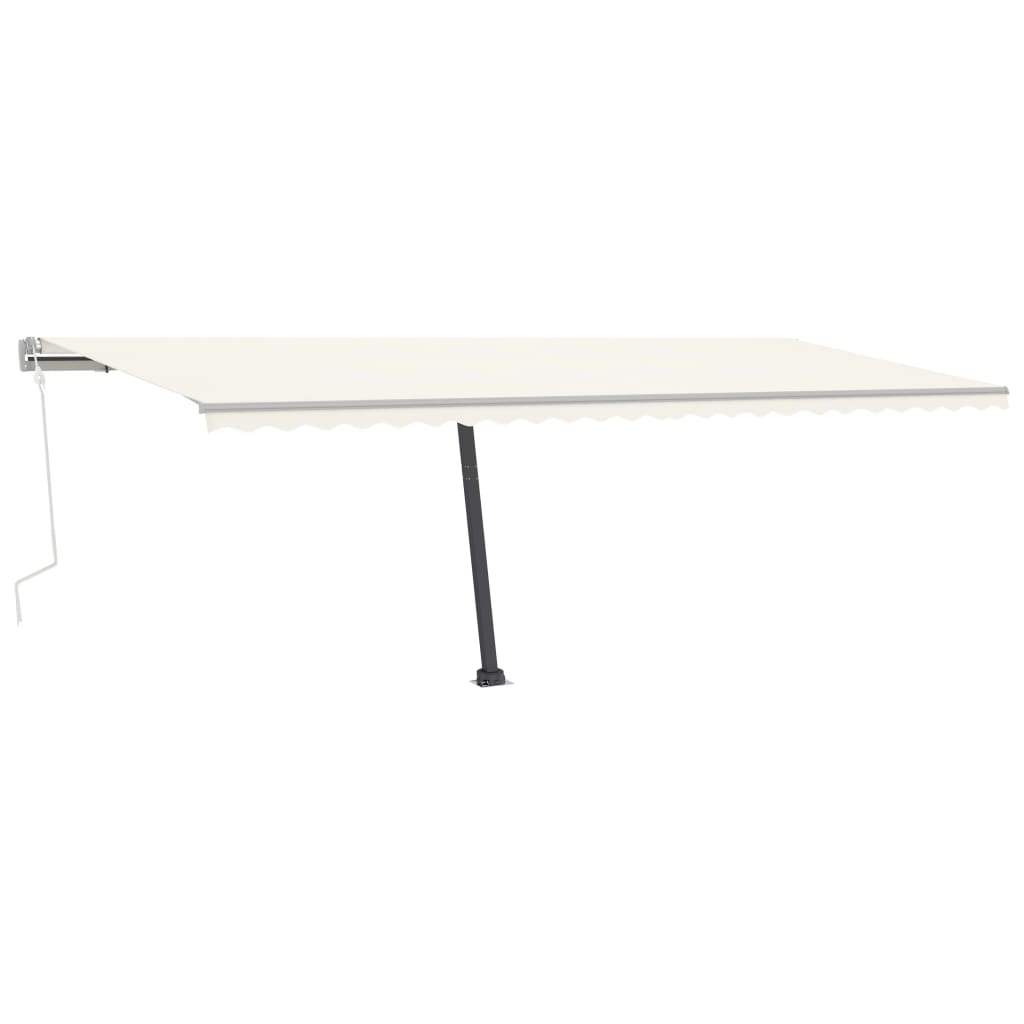 vidaXL Standmarkise Manuell Einziehbar 600x350 cm Creme