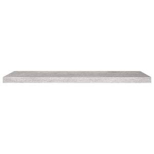 vidaXL Schweberegale 2 Stk. Betongrau 90x23,5x3,8 cm MDF