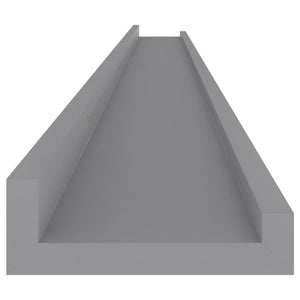 Wandregale 4 Stk. Grau 115x9x3 cm Stilecasa