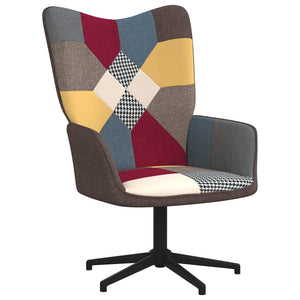 vidaXL Relaxsessel mit Hocker Patchwork Stoff