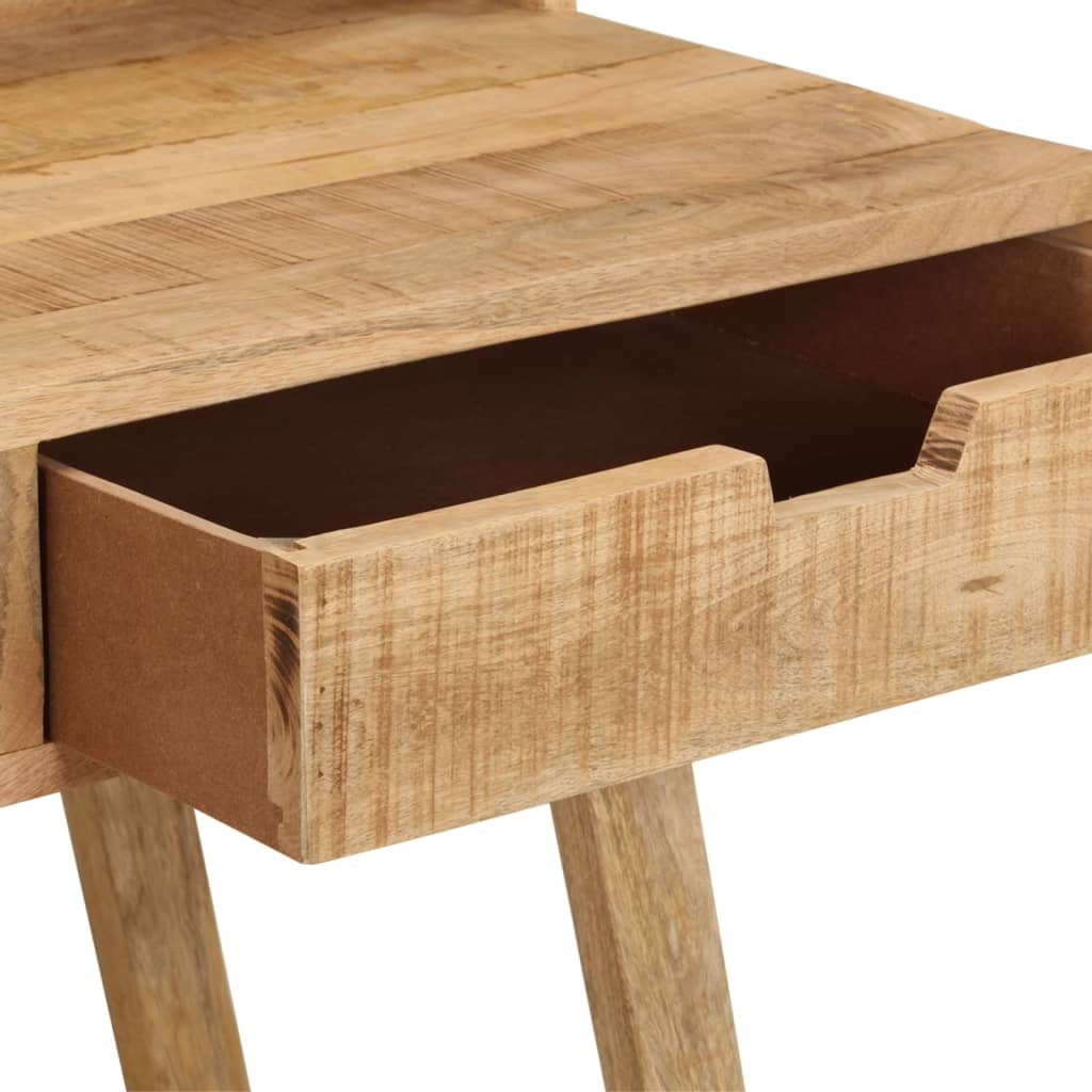 vidaXL Schreibtisch 100x45x90 cm Raues Massives Mangoholz